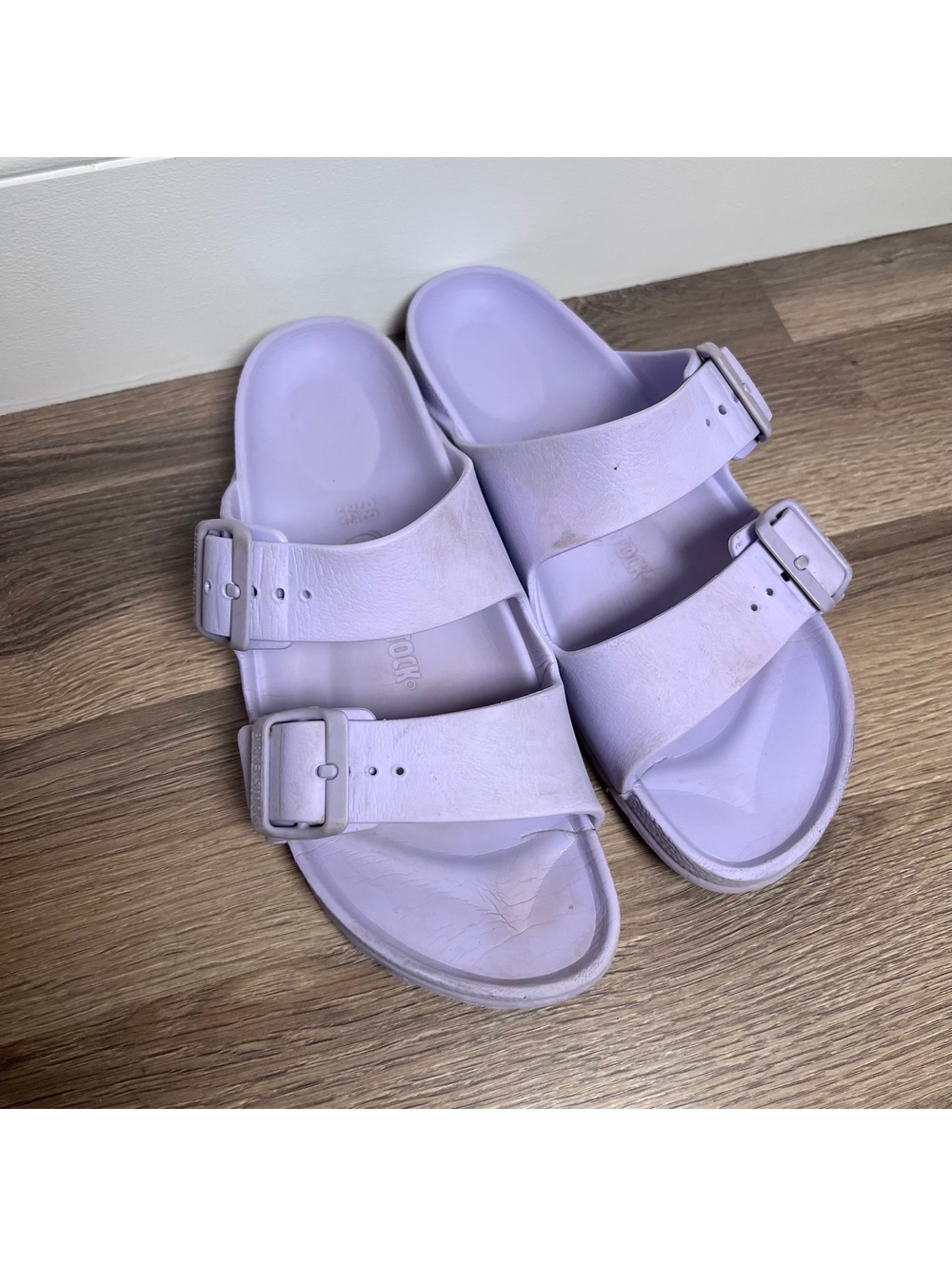 Birkenstock lavender double-strap Women's Size 7.8 (38)